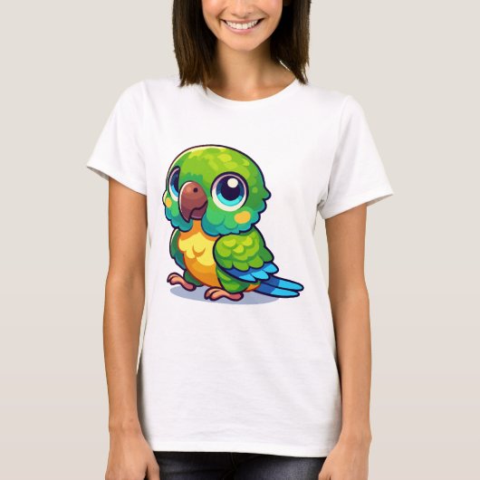 Green Cheek Conture T-Shirt (Vorderseite)