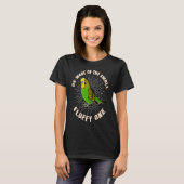 Green Cheek Conure Beware of Conure T-Shirt (Vorne ganz)