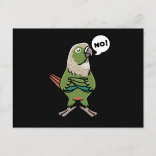 Green Cheek Conure Green Cheeked Parakeet Postkarte