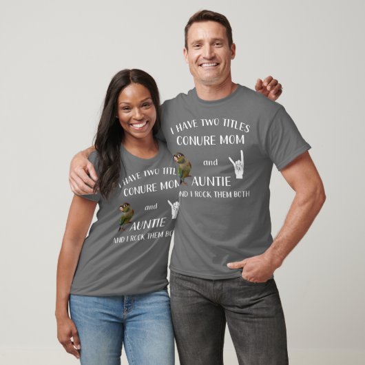 Green Cheek Conure Shirt Tantchen und Mama sichern (Unisex)