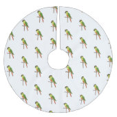 Green Cheek Conure Weihnachtsbaumrock Polyester Weihnachtsbaumdecke (Vorderseite)