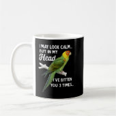 Green Cheek Funny Zitat Concierge Ich mag ruhig au Kaffeetasse (Links)