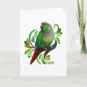 Green Cheeked Conure Karte (Vorderseite)