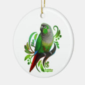 Green Cheeked Conure Keramik Ornament (Links)
