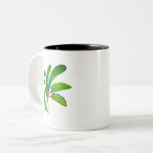 Green Cheeked Conure Zweifarbige Tasse (Vorderseite Links)