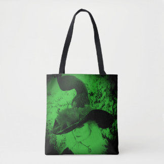 Green Cheeky Hexe Wiccan Pagan Einkaufstasche Tasche