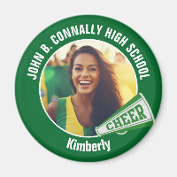 Green Cheerleader Foto High School Spirit Cheerlea