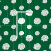 Green Cheerleader Pom Pom Muster Stoff (Kachel)