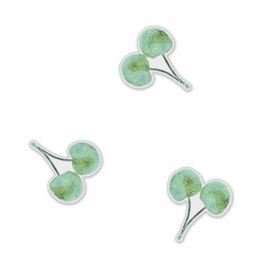 Green Cherry Aufkleber (Vorderseite)