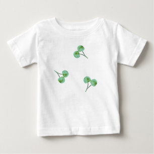 Green Cherry Muster Baby T-shirt