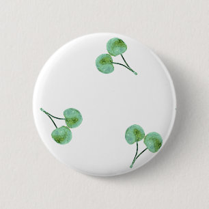 Green Cherry Muster Button