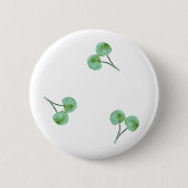 Green Cherry Muster Button (Vorderseite)