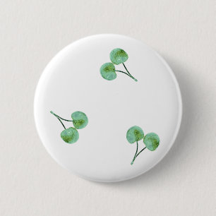 Green Cherry Muster Button