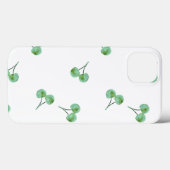 Green Cherry Muster Case-Mate iPhone Hülle (Rückseite (Horizontal))