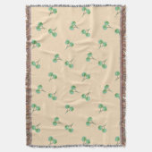 Green Cherry Muster Decke (Vorderseite Vertikal)