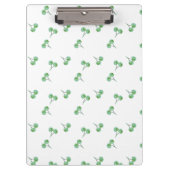 Green Cherry Muster Klemmbrett (Vorderseite)