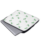 Green Cherry Muster Laptopschutzhülle (Vorne Knopf)