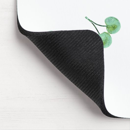 Green Cherry Muster Mousepad (Ecke)