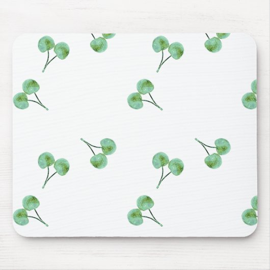 Green Cherry Muster Mousepad (Vorne)