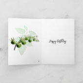 GREEN CHERRY TOMATO FOTO BIRTHDAY CARD KARTE (Innenseite)