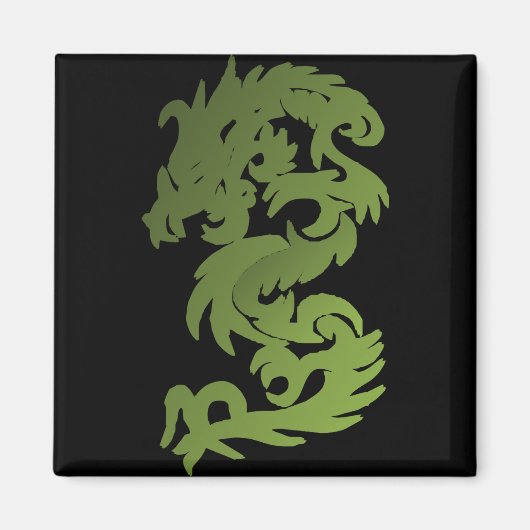 Green Chi Dragon Magnet (Vorne)