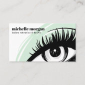 Green chic Eye shadow Eyelash Brows beruflich Visitenkarte (Vorderseite)