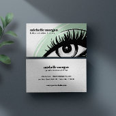 Green chic Eye shadow Eyelash Brows beruflich Visitenkarte