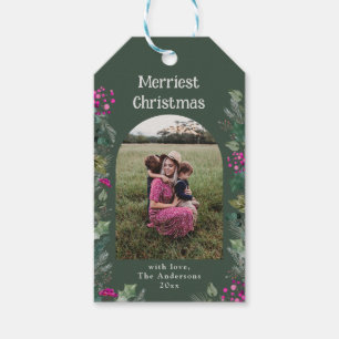 Green Chic Merriest Weihnachtsgeschenke Tags Geschenkanhänger