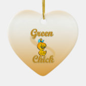 Green Chick Keramikornament (Vorne)