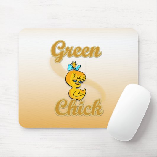 Green Chick Mousepad (Mit Mouse)