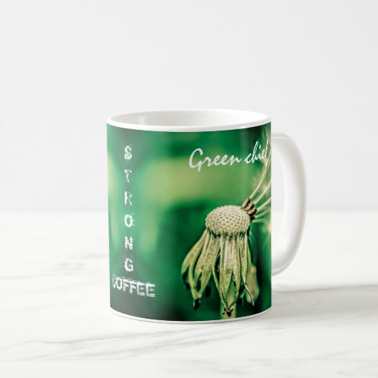 Green Chief Strong Coffee Kaffeetasse (VorderseiteRechts)