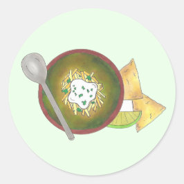 Green Chili Chili Chile Verde Colorado Tex Mex Runder Aufkleber