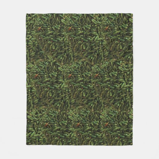 Green Chili Pepper Fleecedecke (Vorderseite)