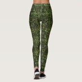 Green Chili Pepper Pattern Leggings (Rückseite)