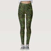 Green Chili Pepper Pattern Leggings (Vorderseite)