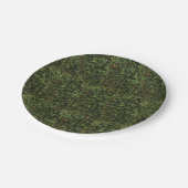 Green Chili Pepper Pattern Party Pappteller (Schrägansicht)