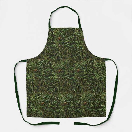 Green Chili Pepper Pattern Schürze (Vorderseite)