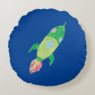 Green Chilway Rocket Star Rundes Kissen