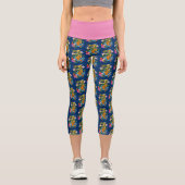Green Chinese Dragon Koi Capri Leggings (Vorderseite)