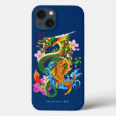 Green Chinese Dragon Koi Case-Mate iPhone Hülle (Rückseite)