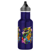 Green Chinese Dragon Koi Edelstahlflasche (Rechts)
