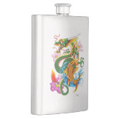 Green Chinese Dragon Koi Flachmann (Rechts)