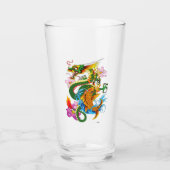 Green Chinese Dragon Koi Glas (Vorderseite)