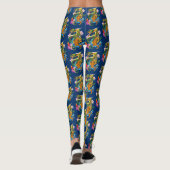 Green Chinese Dragon Koi Leggings (Rückseite)