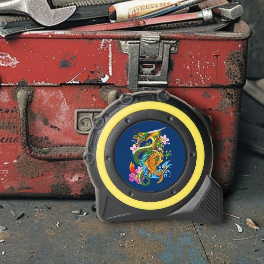 Green Chinese Dragon Koi Maßband