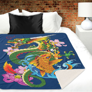 Green Chinese Dragon Koi Sherpadecke