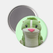Green Chipmunk Magnet (Vorderseite/Rückseite)