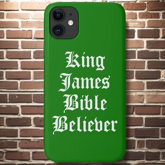 Green Christlich Faith King James Bible Glaube Case-Mate iPhone Hülle