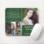 Green Christlich Verse Abschluss FotoCollage Mousepad (Mit Mouse)