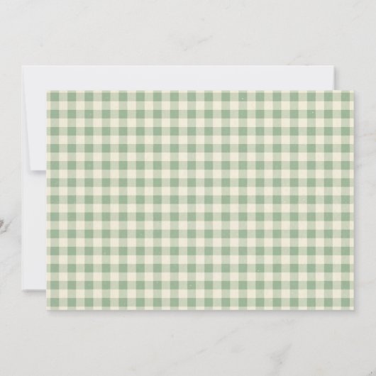 Green Christmas Albern Gänsedusche Foto Einladung (Rückseite)